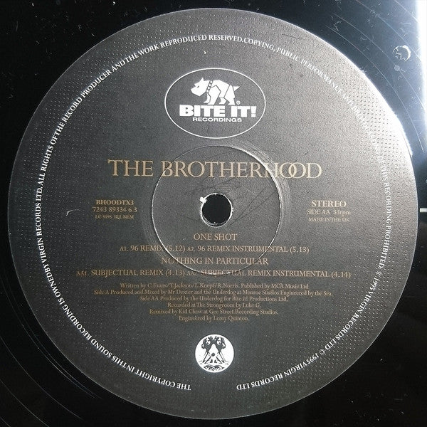 The Brotherhood : One Shot / Nothing In Particular Remixes (12")