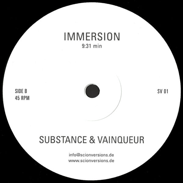 Substance & Vainqueur : Surface / Immersion (12", RE, RP)