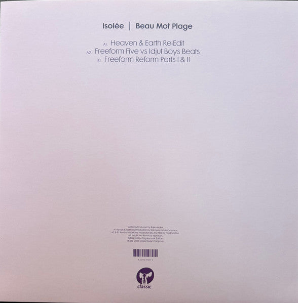 Isolée : Beau Mot Plage (Remixes) (12")