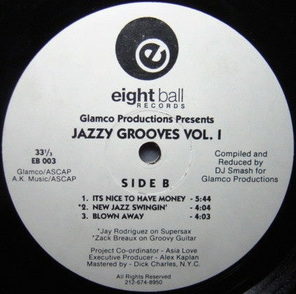 Glamco Productions : Jazzy Grooves Vol. I (12")