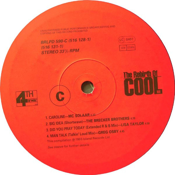 Various : The Rebirth Of Cool Three (2xLP, Comp)