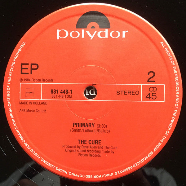 The Cure : Excerpt - The Cure Live (12", EP)