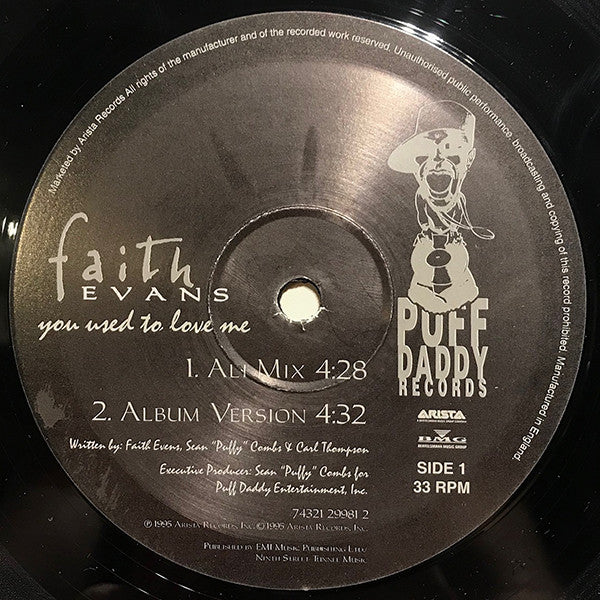 Faith Evans : You Used To Love Me (Remix) (12")