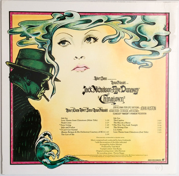 Jerry Goldsmith : Chinatown (Original Motion Picture Soundtrack) (LP, Album, Ltd, RE)
