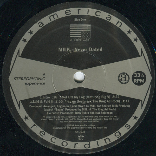 Milk Dee : Never Dated (12", EP)