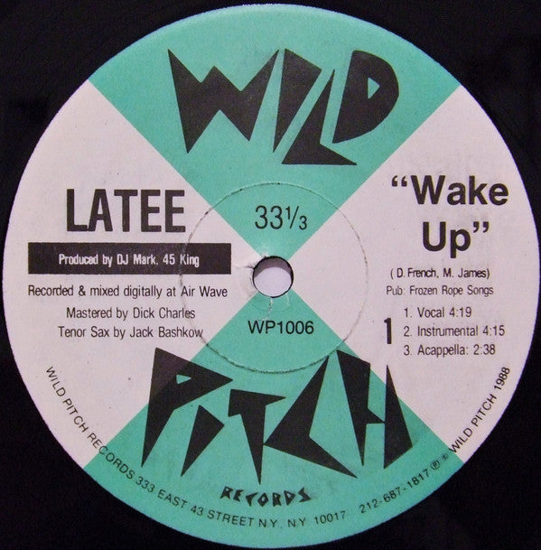 Latee : No Tricks / Wake Up (12")