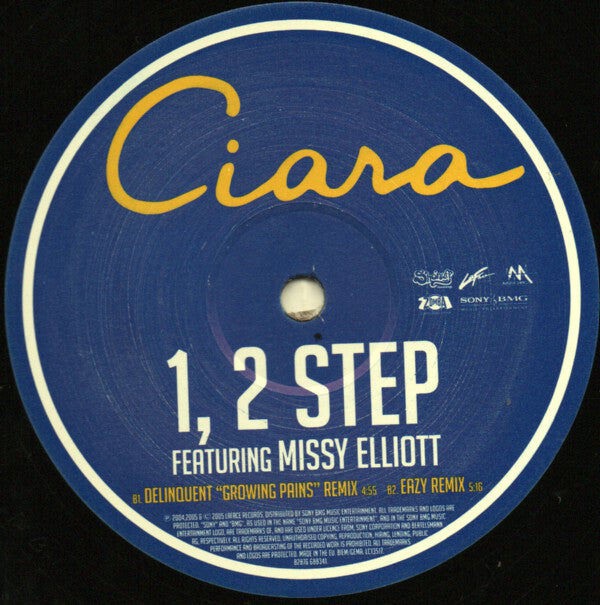 Ciara (2) Featuring Missy Elliott : 1, 2 Step (12")