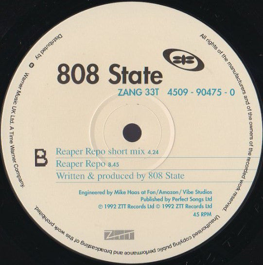 808 State : TimeBomb / Nimbus (12")