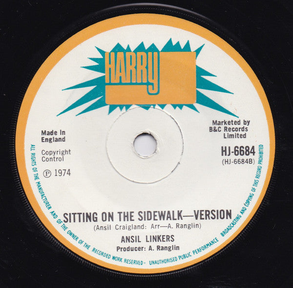 Ansil Linkers* : Sitting On The Sidewalk (7", Single)