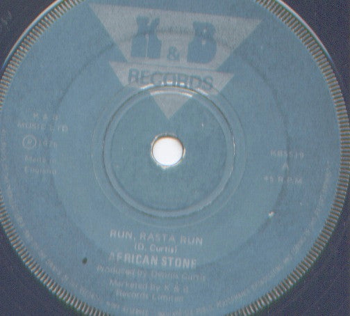 African Stone : Run, Rasta Run (7", Single)