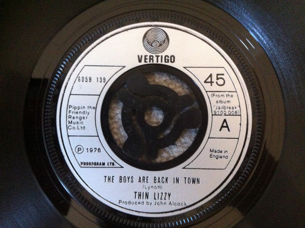 Thin Lizzy : The Boys Are Back In Town (7", Single, Lar)