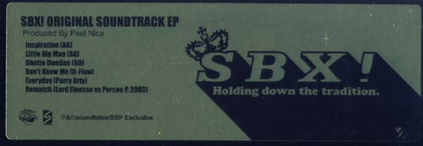 Various : SBX! Original Soundtrack EP (12", EP)