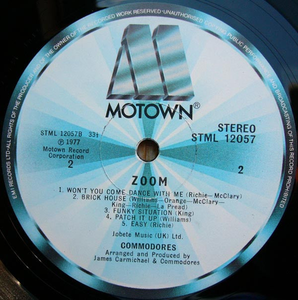 Commodores : Zoom (LP, Album)