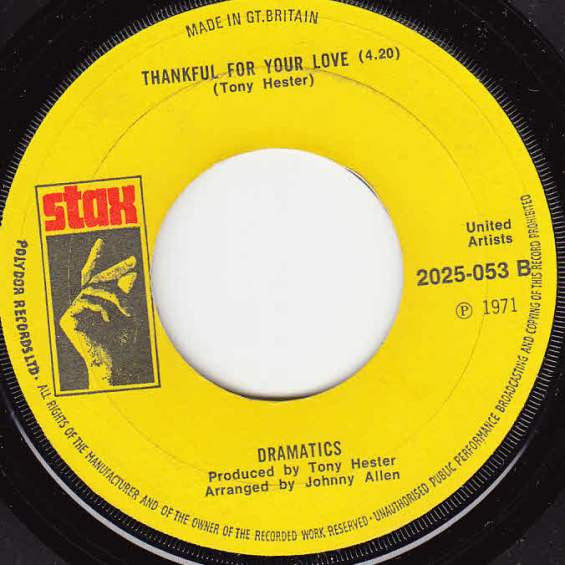 The Dramatics : Whatcha See Is Whatcha Get (7")