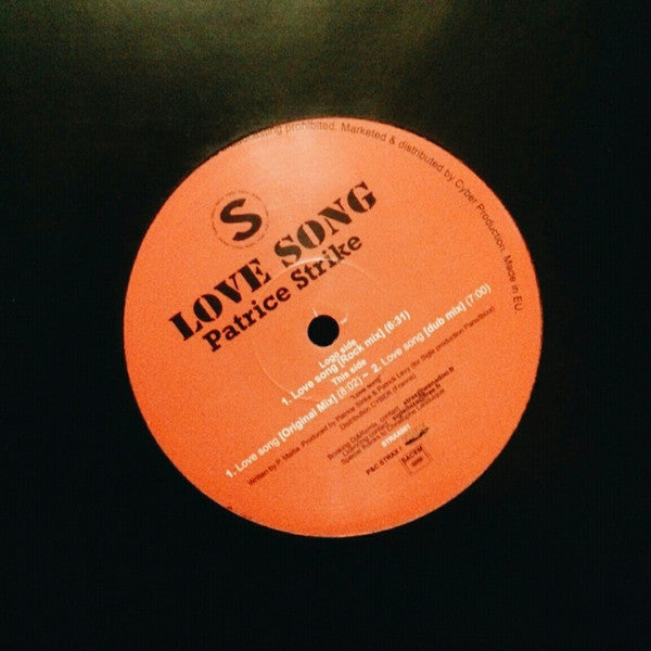 Patrice Strike : Love Song (12")