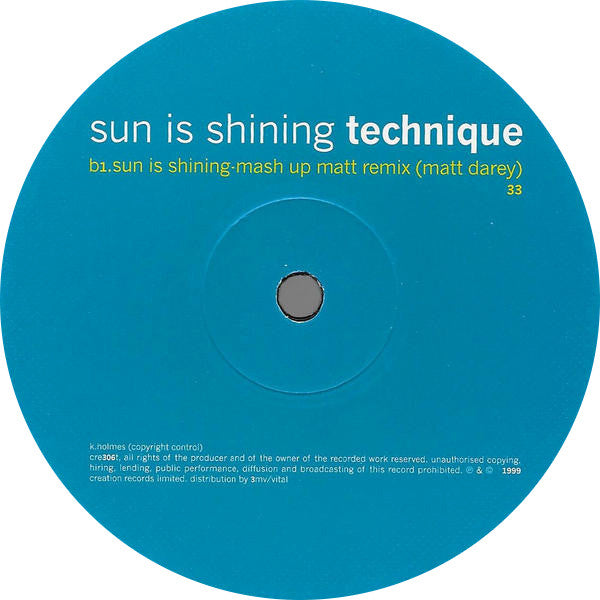 Technique : Sun Is Shining (12")