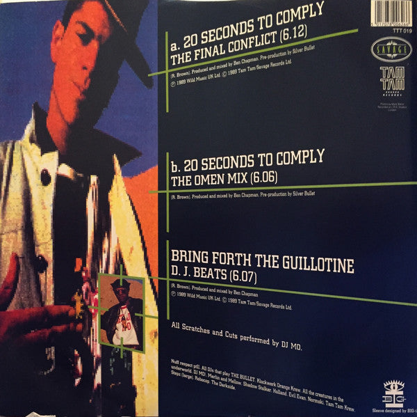 Silver Bullet : 20 Seconds To Comply (12", Single)