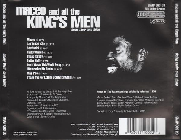 Maceo & All The King's Men : Doing Their Own Thing (CD, Album, RE, RM)