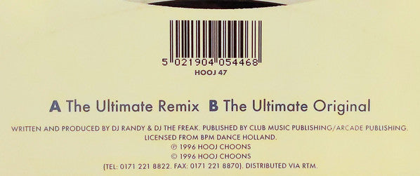 Antic : The Ultimate (Remix) (12")