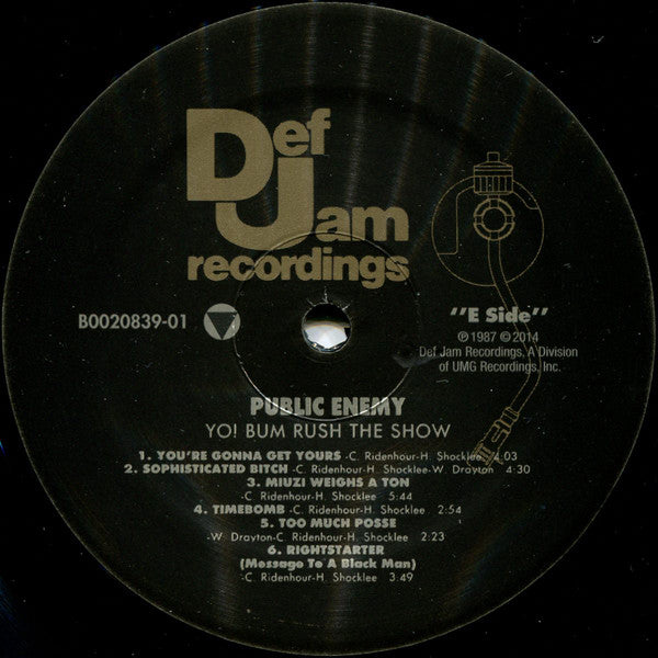 Public Enemy : Yo! Bum Rush The Show (LP, Album, RE, 180)