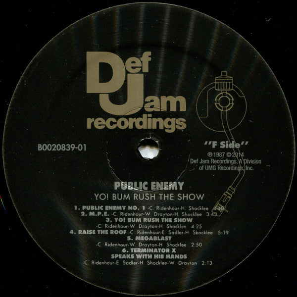 Public Enemy : Yo! Bum Rush The Show (LP, Album, RE, 180)