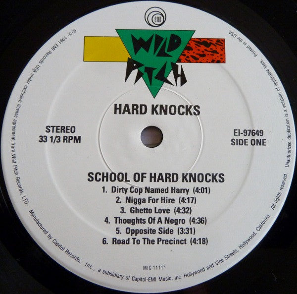 Hard Knocks : School Of Hard Knocks (LP, Album)