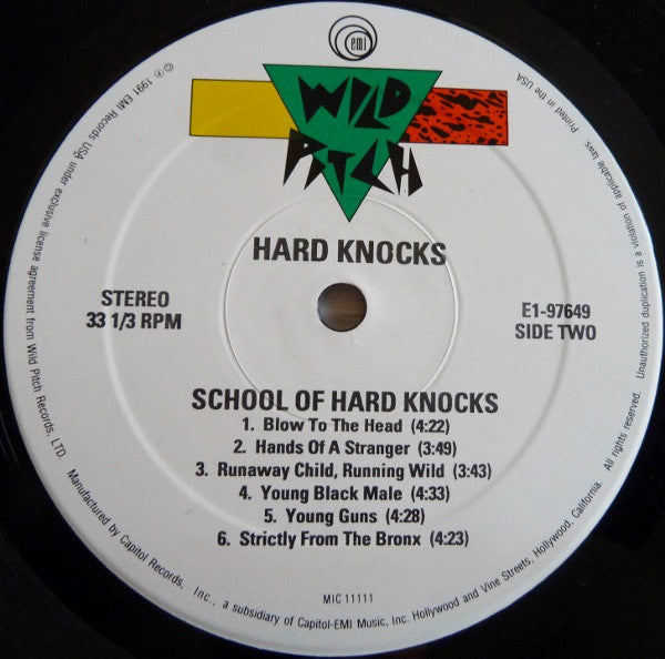 Hard Knocks : School Of Hard Knocks (LP, Album)