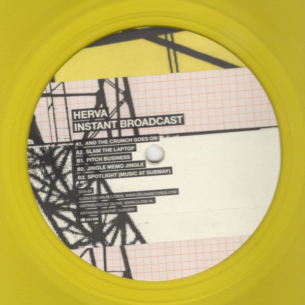 Herva : Instant Broadcast (2x12", Album, Ltd, Yel)