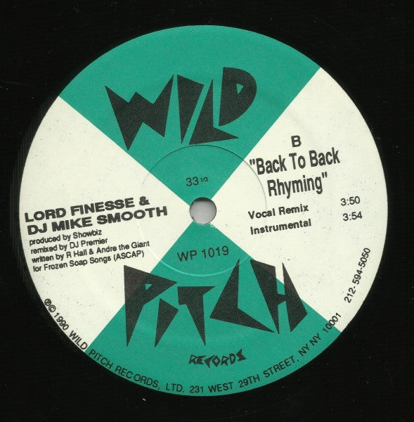 Lord Finesse & DJ Mike Smooth : Strictly For The Ladies / Back To Back Rhyming (12")