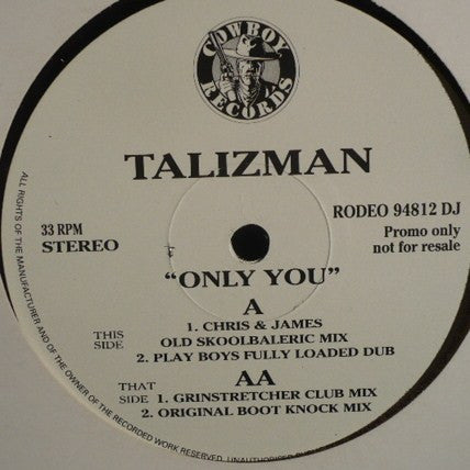 Talizman : Only You (12", Promo)