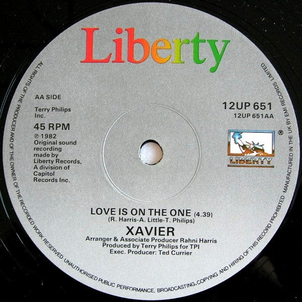 Xavier (2) : Work That Sucker To Death / Love Is On The One (12")