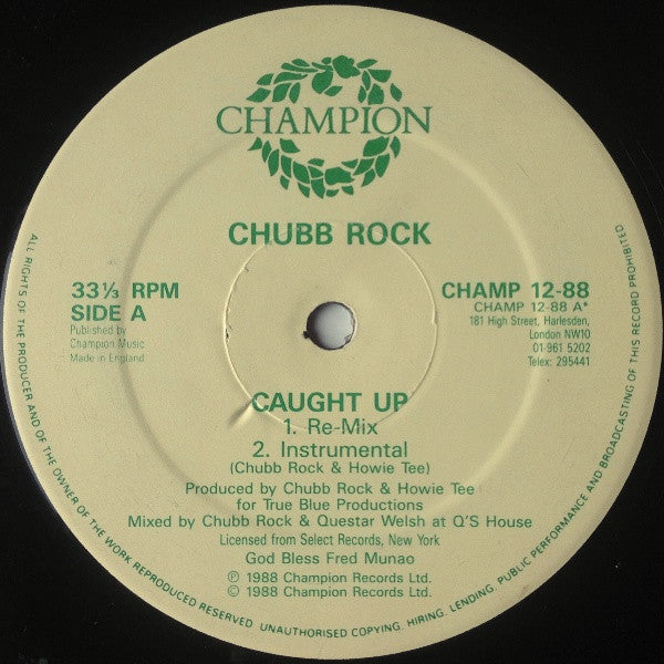 Chubb Rock : Caught Up (12")