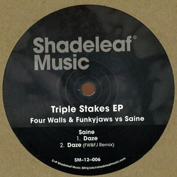Four Walls (2) & Funkyjaws Vs Saine : Triple Stakes EP (12", EP)