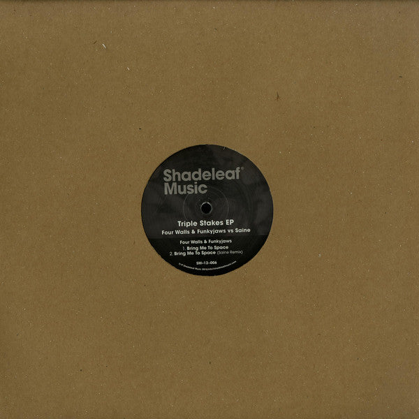 Four Walls (2) & Funkyjaws Vs Saine : Triple Stakes EP (12", EP)