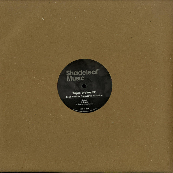 Four Walls (2) & Funkyjaws Vs Saine : Triple Stakes EP (12", EP)