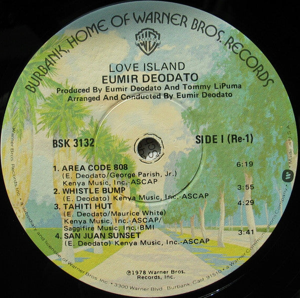 Eumir Deodato : Love Island (LP, Album, Gat)