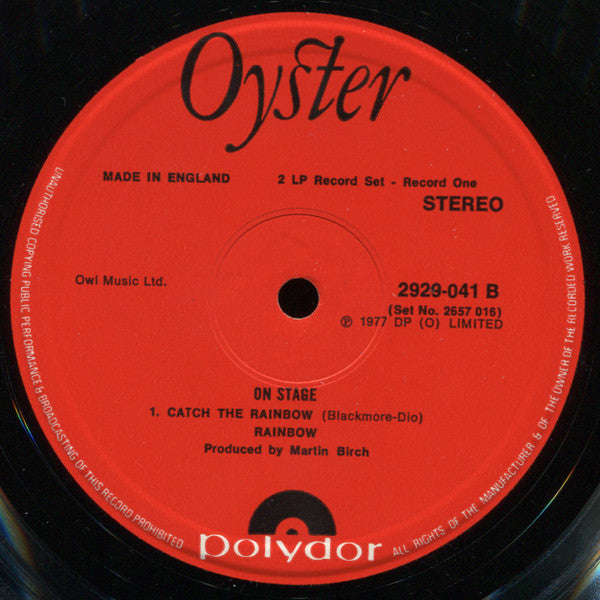 Rainbow : On Stage (2xLP, Album, Gat)