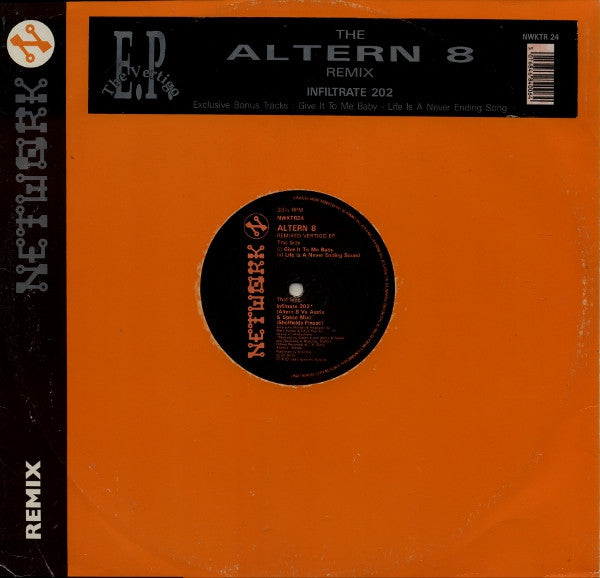 Altern 8 : Remixed Vertigo EP (12", EP)