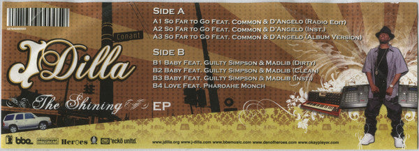 J Dilla : The Shining EP (12", EP, Ltd, Pic)