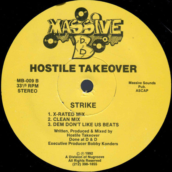 Hostile Takeover : Good Cop, Bad Cop / Strike (12")