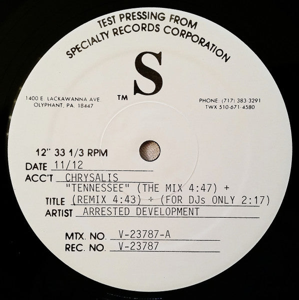 Arrested Development : Tennessee (12", TP)