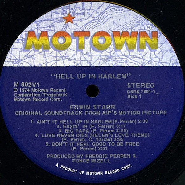 Edwin Starr : Hell Up In Harlem (Original Motion Picture Soundtrack) (LP, Album, Ind)