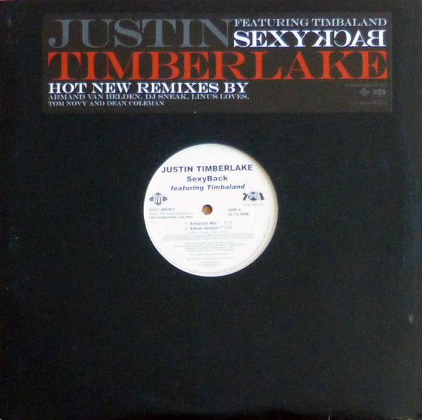 Justin Timberlake : SexyBack (Dance Mixes) (2x12", Promo)
