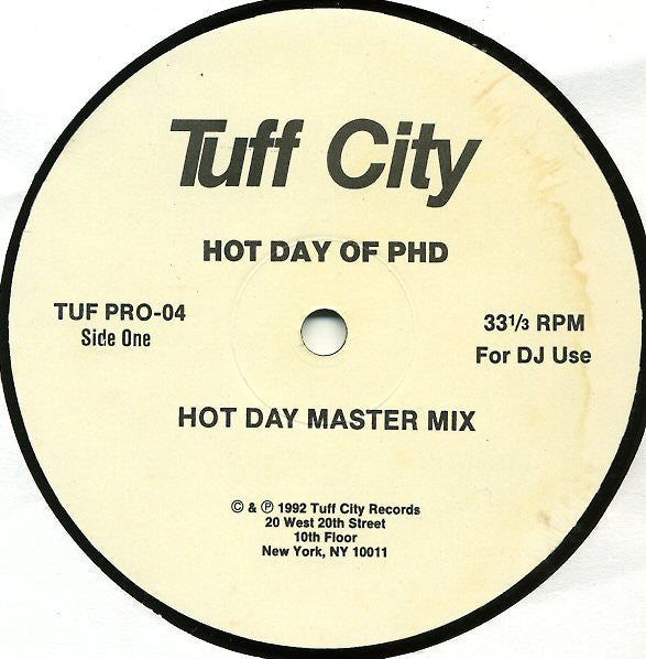 Hot Day Of PHD* : Hot Day Master Mix / Jam Off Take It Off (12", Promo)