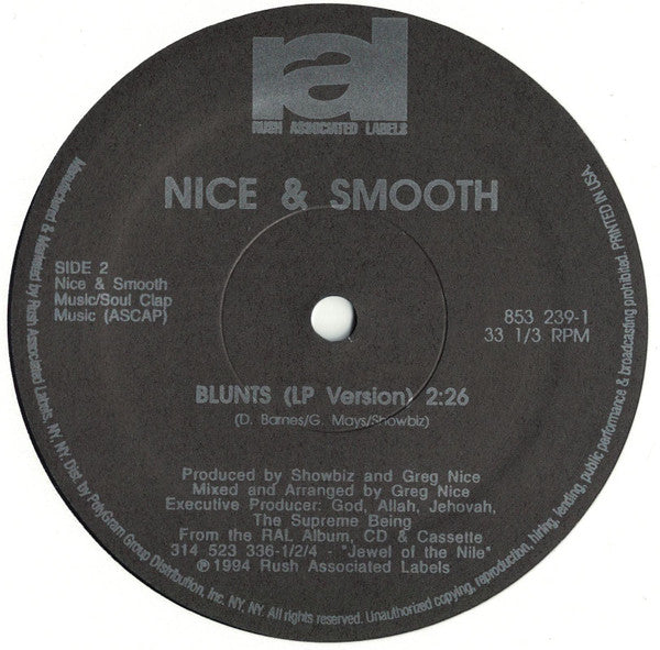 Nice & Smooth : Old To The New (12")