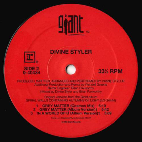 Divine Styler : Grey Matter (12", Maxi)