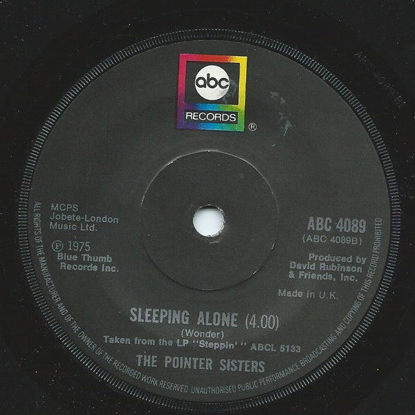 Pointer Sisters : Going Down Slowly (7", Single)