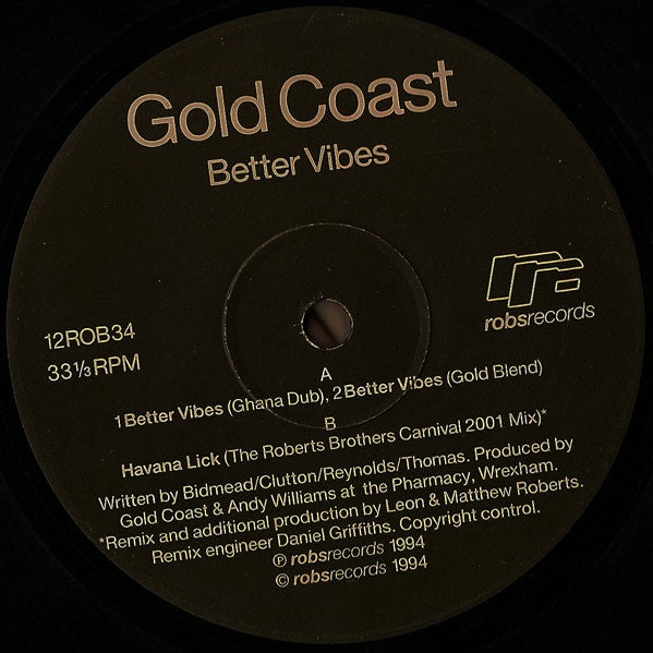 Gold Coast : Better Vibes / Havana Lick (12")