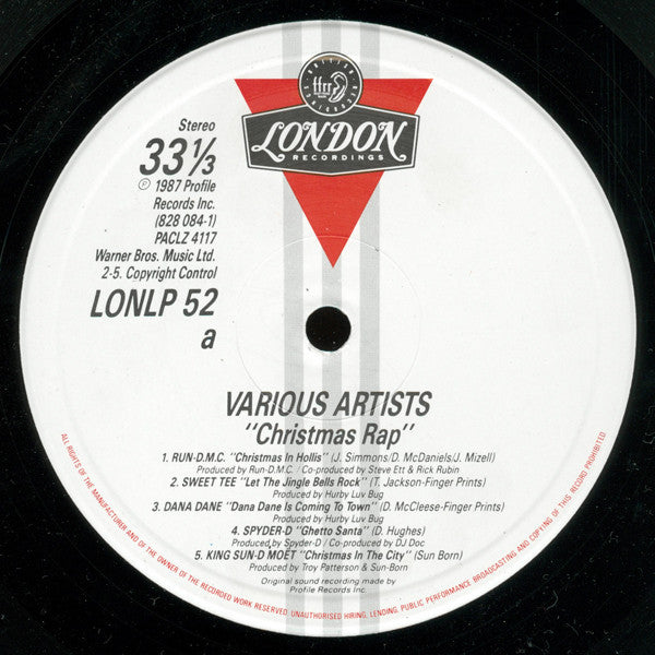 Various : Christmas Rap (LP, Comp)