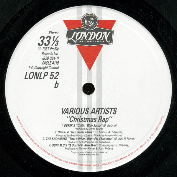 Various : Christmas Rap (LP, Comp)